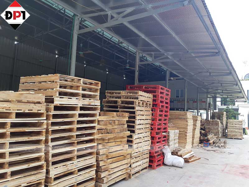 Xưởng sản xuất pallet gỗ của công ty TNHH MTV Đông Phú Tiên