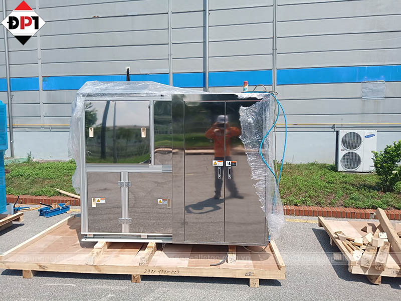 Dự án đóng pallet gỗ cho máy móc tại KCN Yên Phong, Bắc Ninh