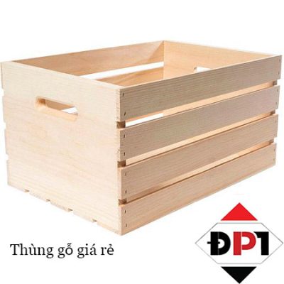 Thùng gỗ pallet trang trí
