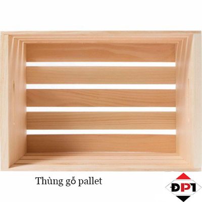 Thùng gỗ pallet trang trí